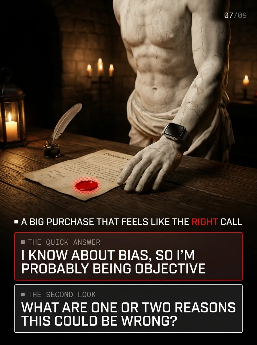 A sealed contract. I know about bias so I'm probably being objective, or what are one or two reasons this could be wrong.