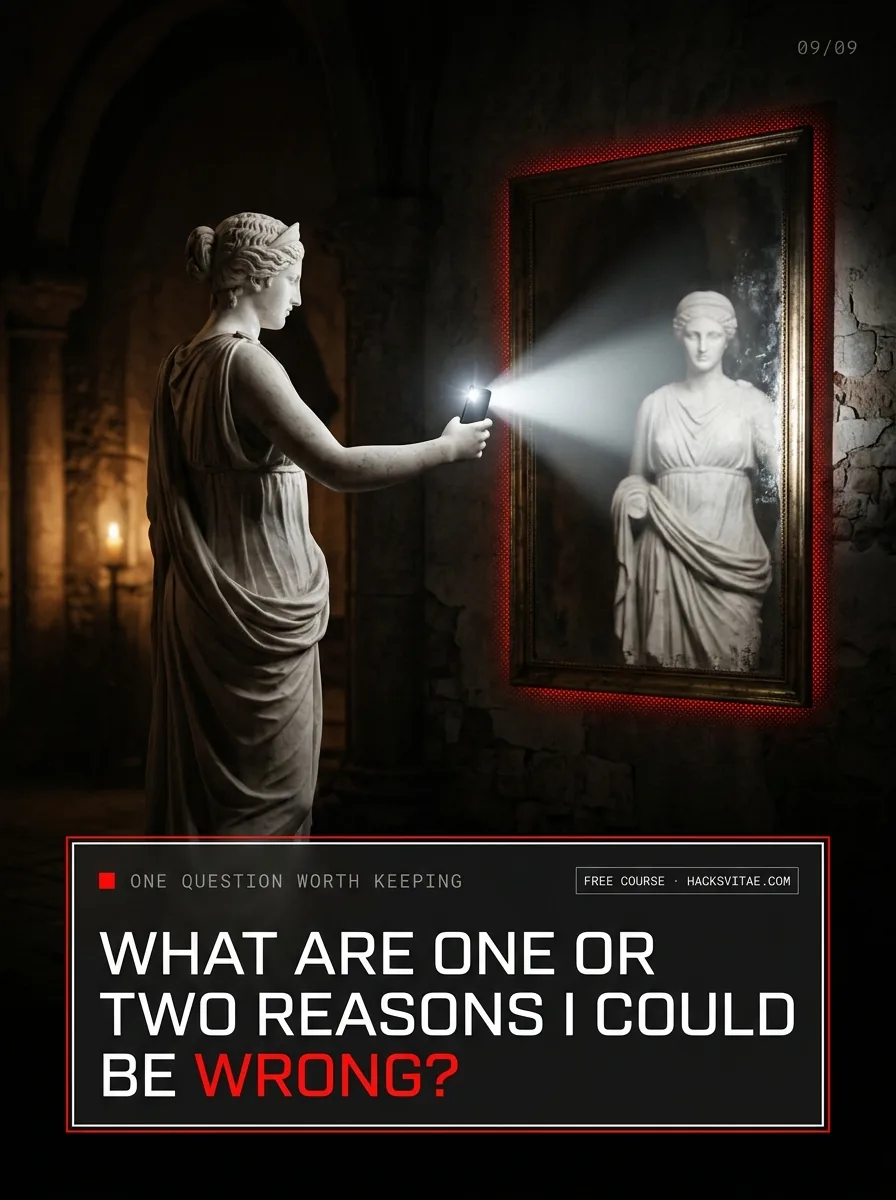 The statue shines its phone torch on the mirror. What are one or two reasons I could be wrong?